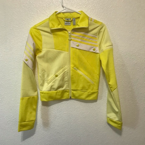yellow track jacket adidas